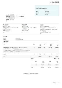 日本购物账单Pdf模板Japan Shopping Bill Pdf Template-帮司令