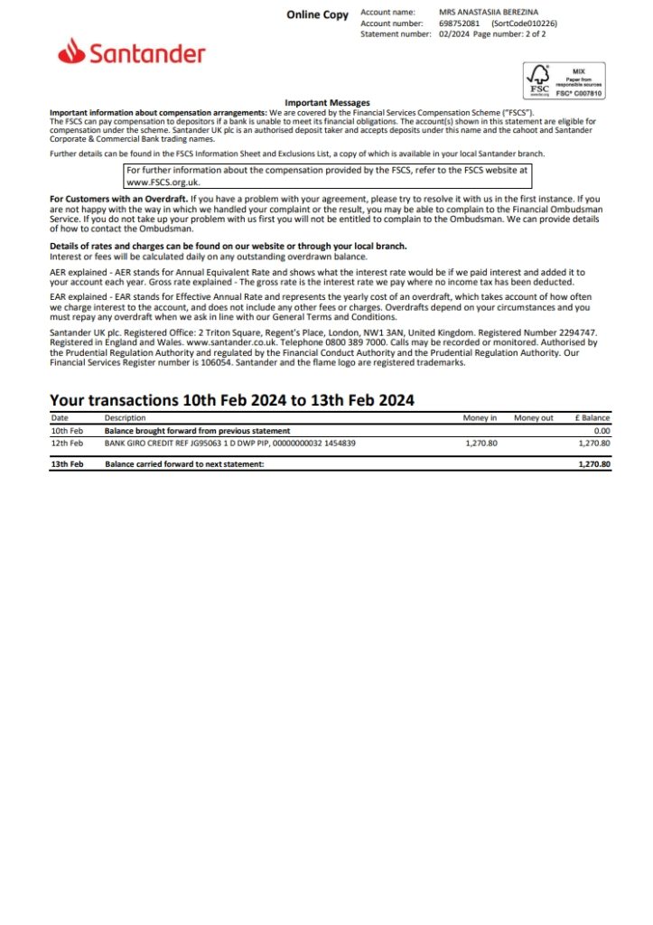 图片[2]-英国桑坦德银行对帐单 Word 和 PDF 模板版本 2024