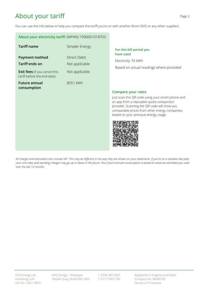 图片[2]-英国 OVO 能源公用事业账单 Word 和 PDF 模板