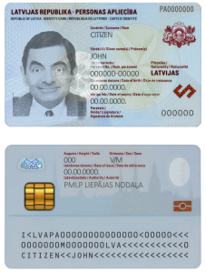 Lativa 身份证 PSD 模板新款和老款Lativa ID Card PSD Template-帮司令