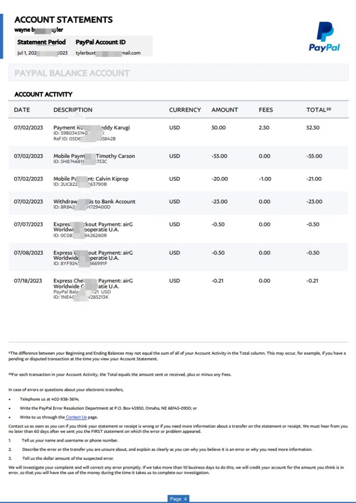 图片[4]-Paypal 帐户报表 Word 和 PDF 模板