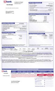 美国银行抵押贷款声明模板USbank Mortgage Statement Template-帮司令