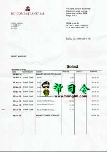 摩尔多瓦 Gasnatural fenosa 法案 PSD 模板Moldova Gasnatural fenosa bill PSD Template-帮司令