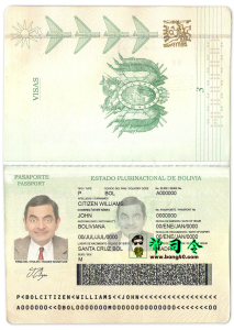 PSD 格式的玻利维亚护照Bolivian passport in PSD format-帮司令