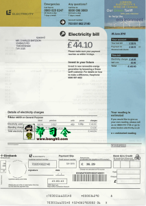 英国电力公用事业账单 PSD 模板UK electriciy utility bill PSD Template-帮司令