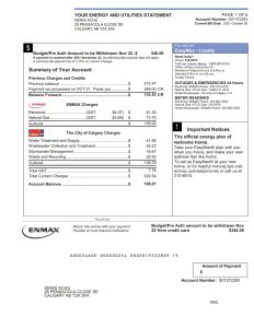 加拿大 ENMAX 公用事业账单 Word 和 PDF 模板（首页展示，共计6页）CANADA ENMAX utility bill Word and PDF template-帮司令