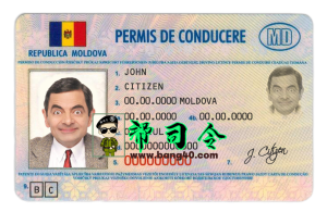 摩尔多瓦驾驶执照 PSD 模板Moldova Driver license PSD Template-帮司令
