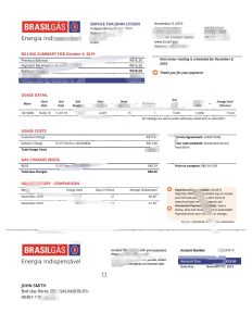 澳大利亚猎人水费账单Word和PDF模板Australia Hunter Water utility bill Word And PDF Template-帮司令