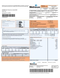 阿根廷 Metrogas 易于填写的公用事业账单模板（Word 和 PDF 格式）Argentina Metrogas easy to fill utility bill template in Word and PDF format-帮司令