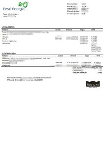 爱沙尼亚 Eesti Energia 电力公用事业费用模板Estonia Eesti Energia electricity utility expense template in Word and PDF format-帮司令