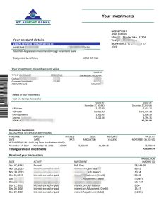 黑山 Atlasmont 银行对账单模板Montenegro Atlasmont Bank statement template-帮司令