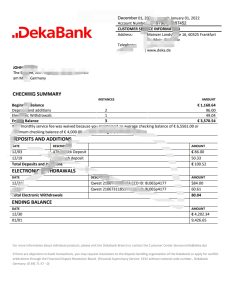 德国 Dekabank 银行对账单模板（Word 和 PDF 以及 Excel 格式）Germany Dekabank bank statement template in Word and PDF And Excel format-帮司令