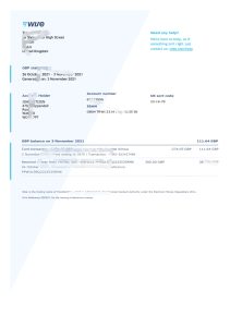 英国 Wise 银行对账单模板（Word 和 PDF 格式）United Kingdom Wise bank statement template in Word and PDF format-帮司令