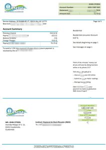 危地马拉 INDE Instituto Nacional de Electrificación 电费账单模板Guatemala INDE Instituto Nacional de Electrificación electricity utility bill template in Word and PDF format-帮司令
