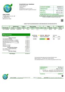 乌兹别克斯坦 GREENWORLD 公用事业账单模板UZBEKISTAN GREENWORLD UTILITY BILL TEMPLATE-帮司令