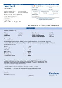 美国 Froedtert 医院发票 Word 和 PDF 模板USA Froedtert Hospital Invoice Word And PDF Template-帮司令