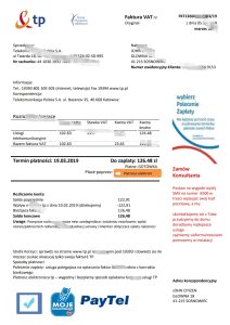 波兰 TP 公用事业账单模板（Word 和 PDF 格式）Poland TP utility bill template in Word and PDF format-帮司令