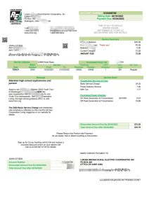 美国俄亥俄州 Lorain-Medina 农村电力账单模板USA Ohio Lorain-Medina Rural Electric utility bill template-帮司令
