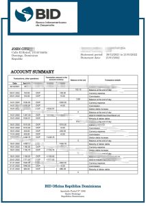 多米尼加共和国投标银行对账单模板Dominican Republic Bid bank statement template-帮司令