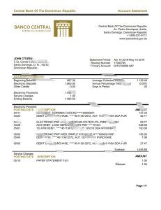 多米尼加共和国银行对账单模板Dominican Republic bank statement template-帮司令