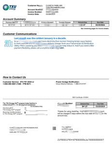 加拿大 TXU 能源公用事业账单 word 和 PDF 模板（2024 年版本）共计14页只展示首页Canada TXU Energy Utility Bill word And PDF template (2024 Version)-帮司令