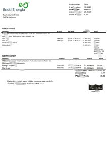 爱沙尼亚 Eesti Energia 电费账单模板（Word 和 PDF 格式）Estonia Eesti Energia electricity utility bill template in Word and PDF format-帮司令