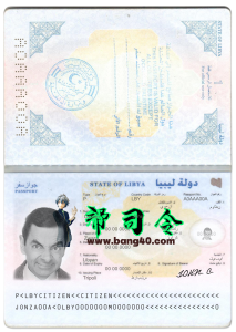 利比亚护照 PSD 模板Libya Passport PSD Template-帮司令