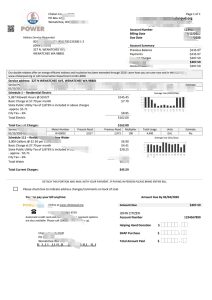 美国华盛顿奇兰县 PUD 公用事业账单模板USA Washington Chelan County PUD utility bill template-帮司令