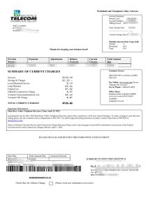 美国 Waitsfield Telecom 公用事业账单模板（Word 和 PDF 格式）USA Waitsfield Telecom utility bill template in Word and PDF format-帮司令