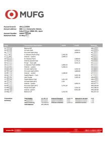 三菱日联银行对账单模板MUFG bank statement Template-帮司令