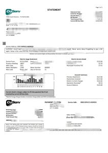 美国德克萨斯州 CoServ 公用事业账单模板USA Texas CoServ utility bill template in word And pdf Format-帮司令