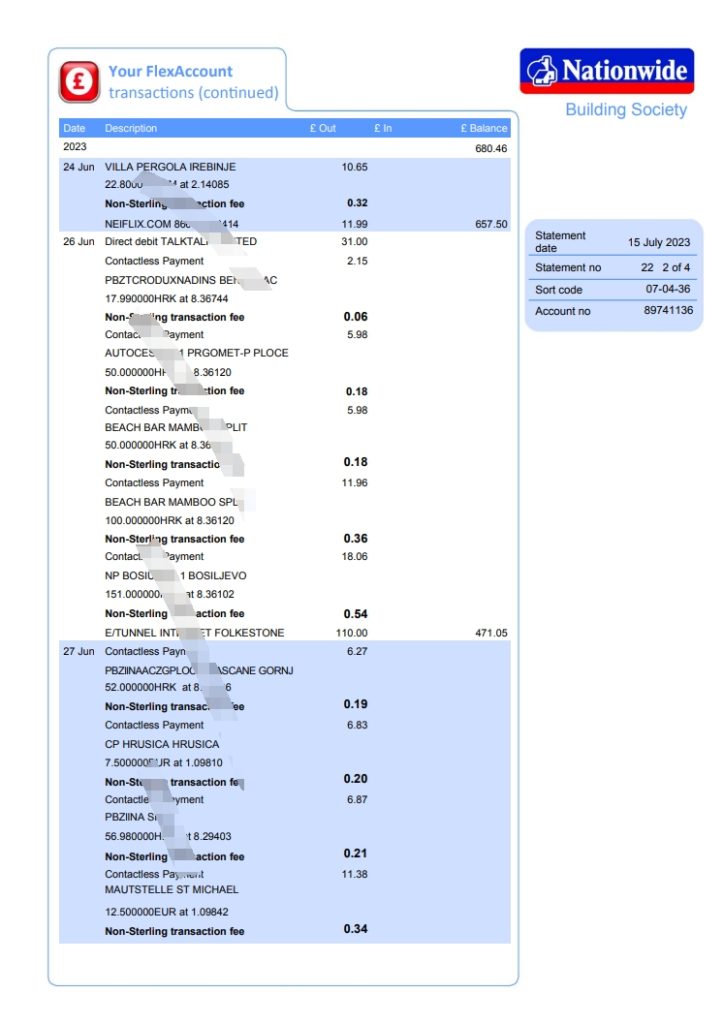 图片[2]-英国全国银行对帐单 word 和 PDF 模板