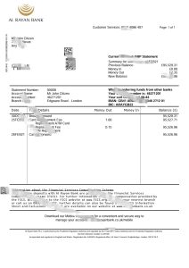 英国 Al Rayan 银行对帐单 Word 和 PDF 模板United Kingdom Al Rayan Bank Statement Word And PDF Template-帮司令