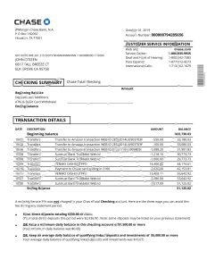 美国 Chasing 账户报表模板（Word 和 PDF 格式）USA Chase Account Statement Template In Word And PDF Format-帮司令