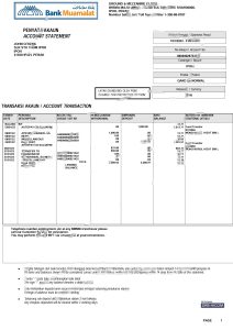 马来西亚银行 Muamalat 银行账户对账单 Word 和 PDF 模板Malaysia Bank Muamalat Bank Account Statement Word And PDF Template-帮司令