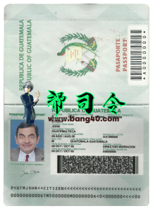 危地马拉护照完全可编辑 PSD 模板Guatemala Passport Fully Editable PSD Template-帮司令