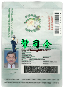 危地马拉护照完全可编辑 PSD 模板Guatemala  Passport Fully Editable PSD Template-帮司令