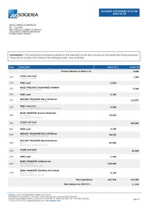 法国 SOGEXIA 银行对账单模板（word 和 PDF 格式）France SOGEXIA Bank Statement Template in word And PDF format-帮司令