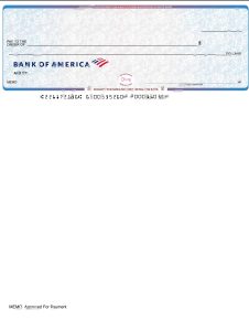 美国银行空白支票模板（Word 和 PDF 格式）USA Bank OF America Blank Check Template In Word And PDF Format-帮司令