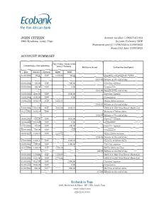 多哥经济银行银行对账单 Excel 和 PDF 模板Togo Ecobank Bank Statement Excel And PDF Template-帮司令
