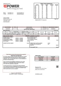 瑞士 Repower AG 公用事业账单Switzerland Repower AG utility bill-帮司令