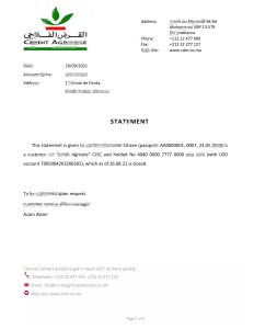 摩洛哥农业信贷银行推荐信模板Morocco Credit Agricole Bank Reference Letter Template-帮司令