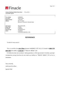 印度 Finacle 银行推荐信模板India Finacle Bank Reference Letter Template-帮司令