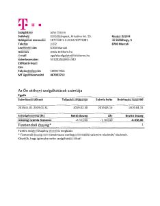 匈牙利 Magyartel 公用事业账单 Word 和 PDF 模板Hungary Magyartel Utility Bill Word And PDF Template-帮司令