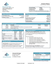 美国 Springside 抵押贷款银行对帐单模板USA Springside Mortgage Bank Statement Template-帮司令