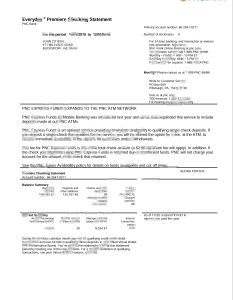 美国 PNC 银行对账单模板USA PNC Bank Statement Template-帮司令