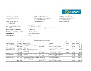 哈萨克斯坦 Qazkom 银行对账单 Excel 和 PDF 模板Kazakhstan Qazkom Bank Statement Excel And PDF Template-帮司令