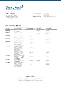 萨尔瓦多蓝色银行银行对账单模板Salvador Banco Azul Bank Statement Template-帮司令