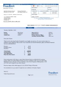 高品质美国 Froedtert 医院发票 Word 和 PDF 模板High-Quality USA Froedtert Hospital Invoice Word And PDF Template-帮司令