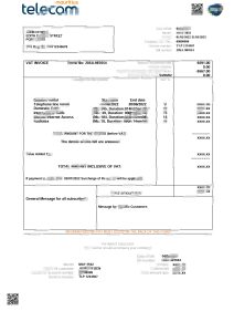 毛里求斯电信毛里求斯公用事业账单Word和PDF模板Mauritius Telecom Mauritius Utility Bill Word And PDF Template-帮司令